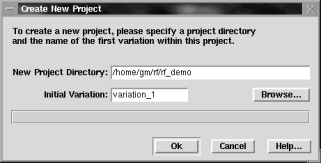 [Create a New Project Dialog]