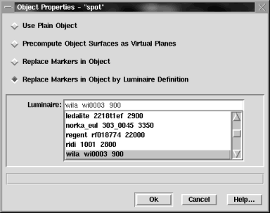 Object Edit Dialog - Luminaire]
