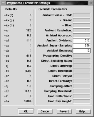 [Preprocess Parameter Settings Dialog]